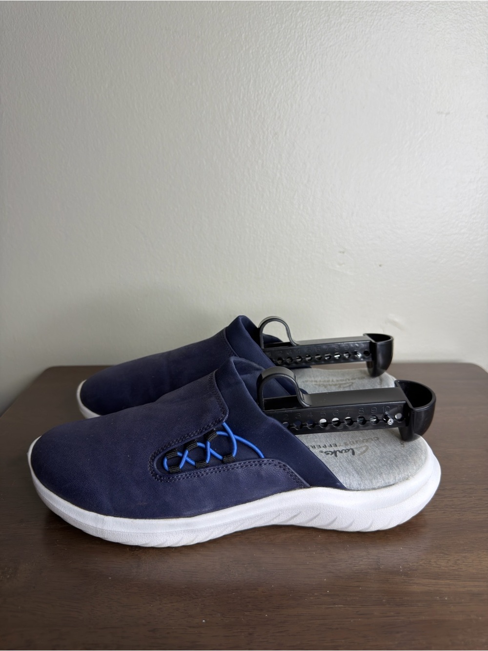 Clarks Nova Ease Blue Mule Clogs Sz 7.5 Womens